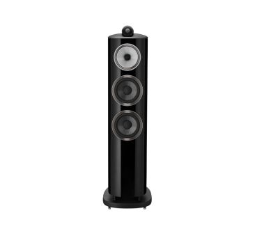 Bowers & Wilkins 804 D4 zwart hoogglans recht voor