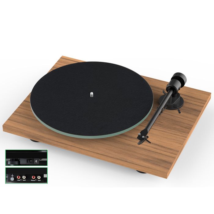 Pro-Ject T1 EVO BT platenspeler walnoot