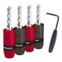 AudioQuest Suregrip 300 BFA/Banaan zilver 4 st