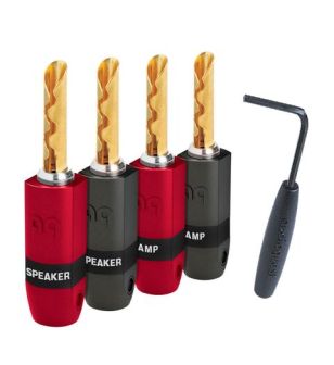 AudioQuest Suregrip 300 BFA/Banaan gold 4 st