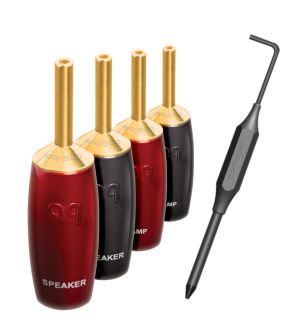 AudioQuest 500 series banaan gold (4 stuks) Connectors